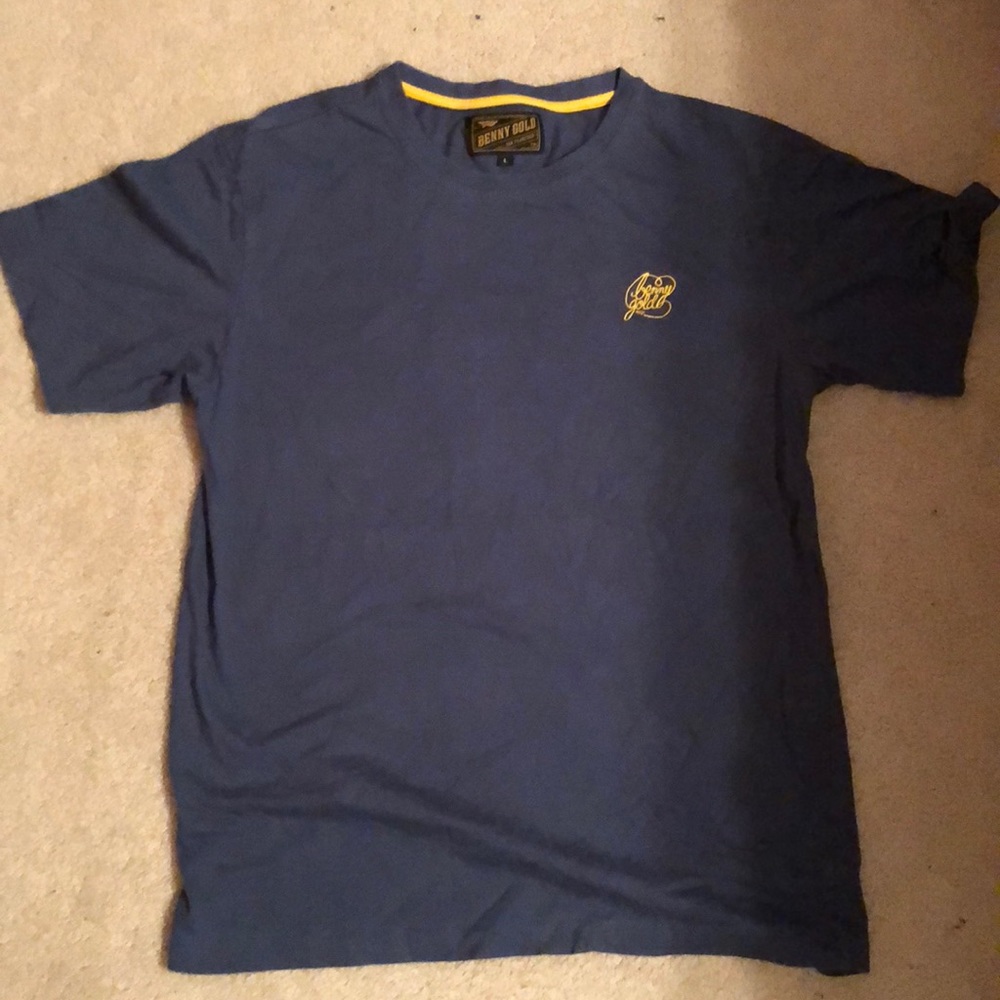 Bemny Gold Large Blue t-shirt